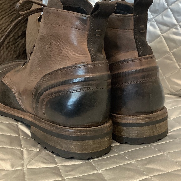 Dolce & Gabbana Brown Factory Worn Look Leather Men's Ankle Boots, Size 9 - Picture 10 of 16